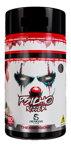 Psicho Killer 60 Capsulas Demons Lab Sabor Sem sabor