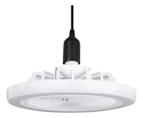 Foco Ventilador 30w Techo E27 Control Blanco 3 Tonos Led