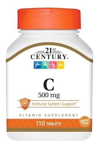 Vitamina C 21st Century 500mg 110 Tablets Sistema Inmune