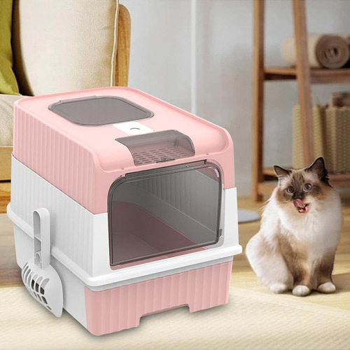 Arenero Cerrado Con Bandeja Sanitaria Para Gatos- Baño Xxl