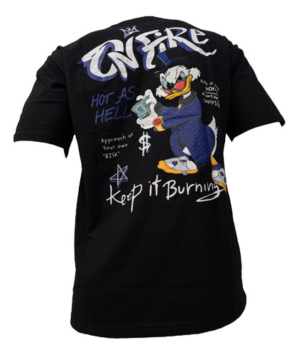 Playera Hombre Oversize Mc Pato Dolares Peluche Palm Angels