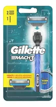 Comprar Maquina De Afeitar Gillette Mach3 Aqua Grip + 2 Cartuchos