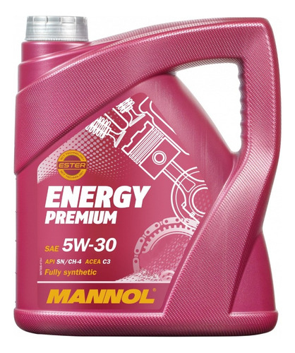 Aceite Sintetico Energy Premium 5w30 Marca Mannol 4 L T S