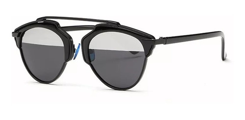 Imagen 2 de 7 de Lentes De Sol Butterfly Semi Polarized Negro Uv 400
