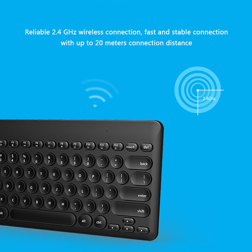 Fd Ik6620 Ultrafino 2.4g Teclado Sem Fio Set Mouse Gaming