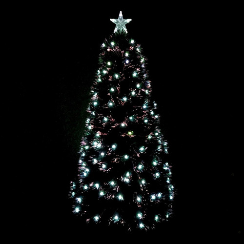 Árbol De Navidad Con Luz Fibra Óptica 150cm- Universo Mágico