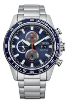 Comprar Reloj Hombre Citizen Crono Ca0781-84l Eco Drive Agente Of M Color de la malla Acero Color del bisel Negro Color del fondo Azul