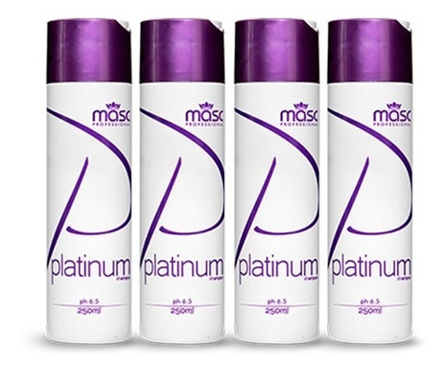 Imagem 1 de 1 de Kit 04un Shampoo Matizador Violeta Platinum 250g