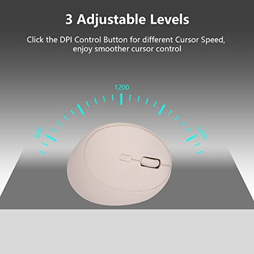 Ratón Inalámbrico Super Space, Ratón Ergonómico Recargable P