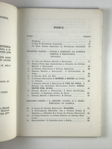 Livro As Leis Da Doença Mental E Emocional (definição, Origem, Manifestação, Prognóstico E Cura) Neurotics Anonymous International Liasion, Inc. - D9