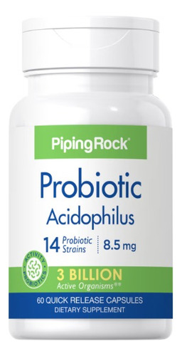 Probiotico Acidophilus 14 Strains / 8,5mg 3 Billon X 60 Caps