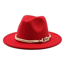 Comprar Sombrero De Fieltro De Ala Ancha Con Cinturón De Anillo