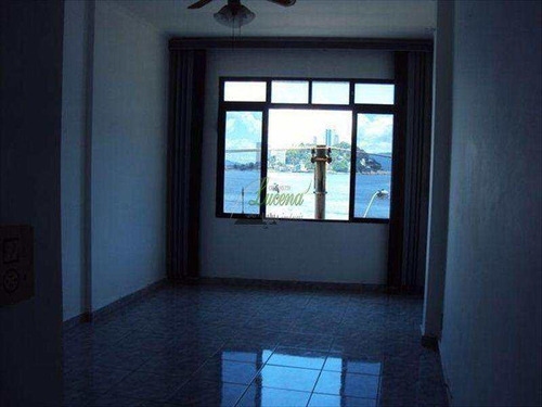 Imagem 3 de 10 de Linda Sala Living Com Vista Total Para O Mar - Morro Dos Barbosas/são Vicente - V5872