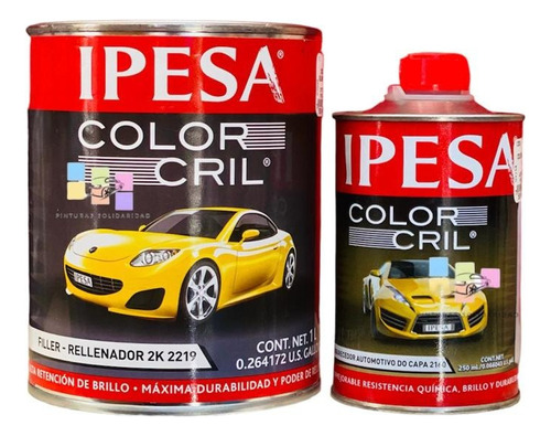 Kit Primer De Relleno 2k 2219 Ipesa 1 Litro