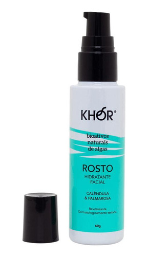 Hidratante Facial Natural Com Algas 60g - Khor Cosmetics