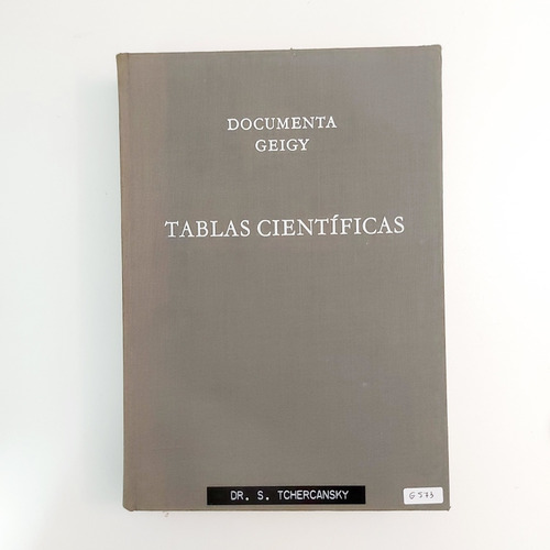 Tablas Científicas - Documenta Geigy (g)