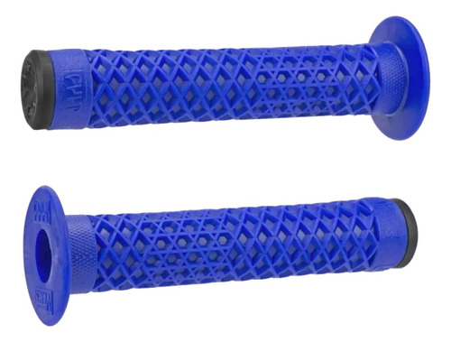 Puños Bicicleta Bmx Cult Vans Flanged Con Oreja Blue Color Azul