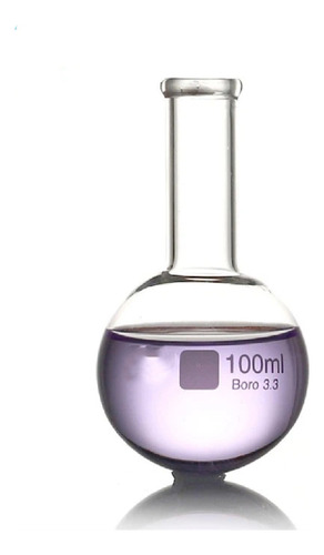 Balon Cuello Liso 500ml Vidrio Borosilicato 3,3