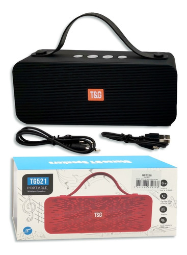 Parlante Tg-521 Inalámbrico Con Bluetooth Radio Tarjeta Sd