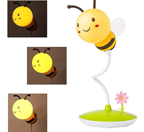 Aveki Cute Bumblebee Lámpara De Escritorio Led Control Tácti