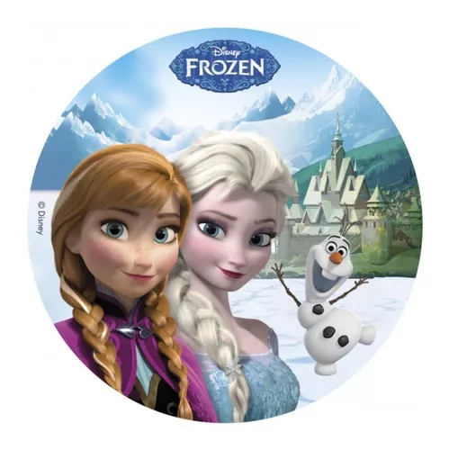 FROZEN PRINCESA ELSA PAPEL PREMIUM (3D) 20 CM - PAPEL ARROZ ESPECIAL