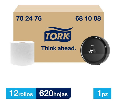 Tork Dispensador + Smartone® Adv Hd 12 Rollos / 620 Hjs