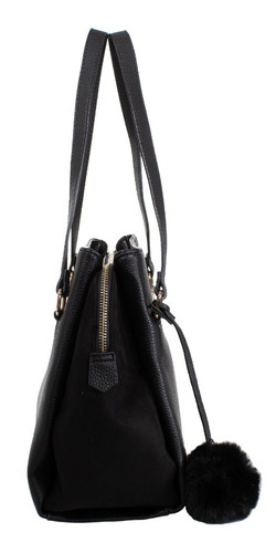 Imagen 6 de 7 de Cloe Bolso Satchel Chico Color Negro
