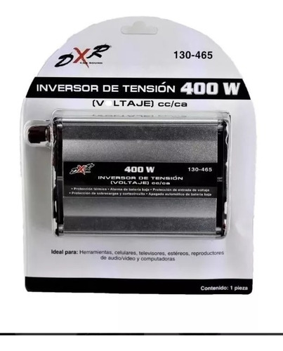 Inversor De Tensión 400w Voltaje Dxr Mod. 130-465