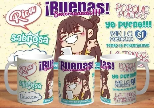 Taza De Ceramica Sublimada Memes: Hoy Amanecimos...
