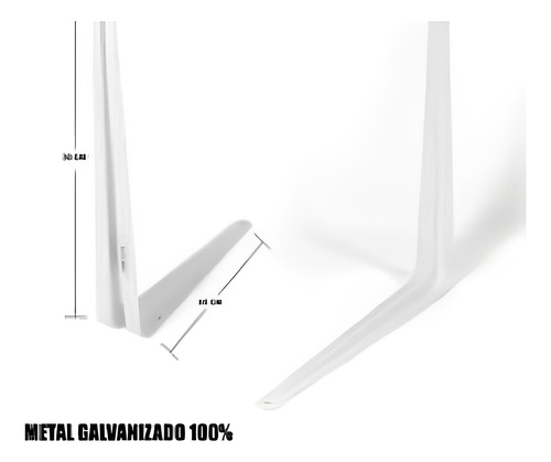 Ángulo Metálico Para Anaquel 10x12 Cm Galvanizado
