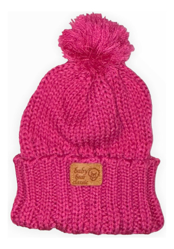 Gorro De Lana Gorrito Invierno Bebe Pompón Uniex