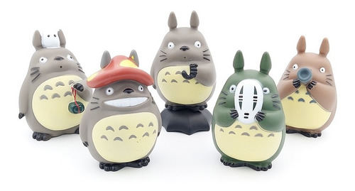 Set De 5 Figuras Mi Vecino Totoro Anime De Colección