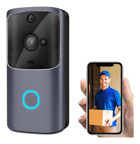 Imagen 4 de 9 de Timbre Inteligente Inalámbrico Con Cámara De 720p Wifi