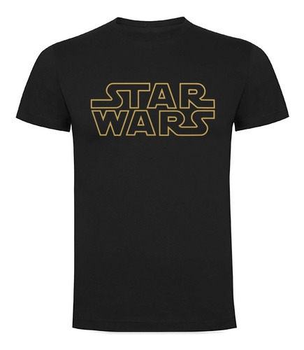 Polera Star Wars Negra Algodón Variados Diseños