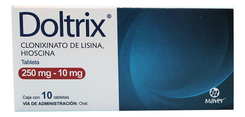 Doltrix Clonixinato Lisina, Hioscina 250mg 10mg 10 Tabletas