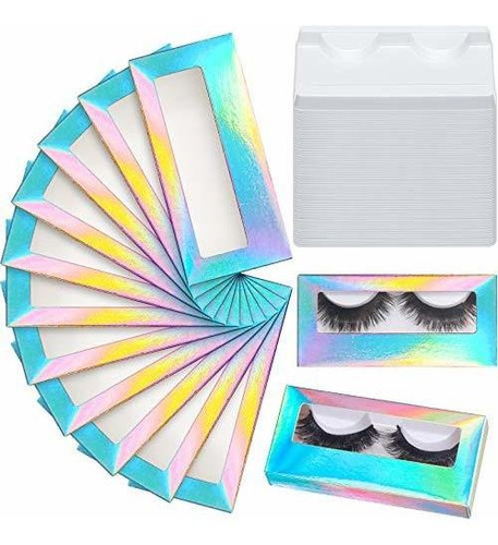 Pestañas Postizas - 100 Pieces Empty Eyelash Funda Para Set,