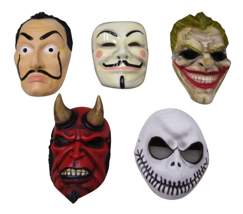 Máscara Anonymous V De Venganza Fibra De Vidrio Color Diseño unico CASA DE PAPEL