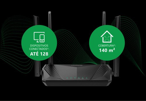 Roteador Wifi 6 Dual B Mesh Gigabit 4 Ant Intelbras W6-1500