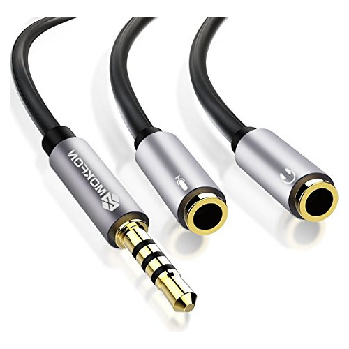 Adaptador De Auriculares Y Splitter Mic Y Audio Combo 1bgn3