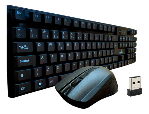 Kit Teclado Mouse Wireless Sem Fio Usb Pc Notebook Com Nf-e