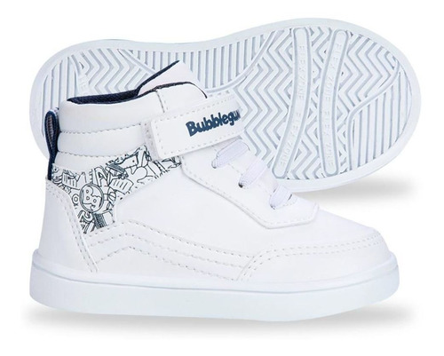 Tenis Casual Tipo Bota Bubble Gummers Juca Blanco Comodo