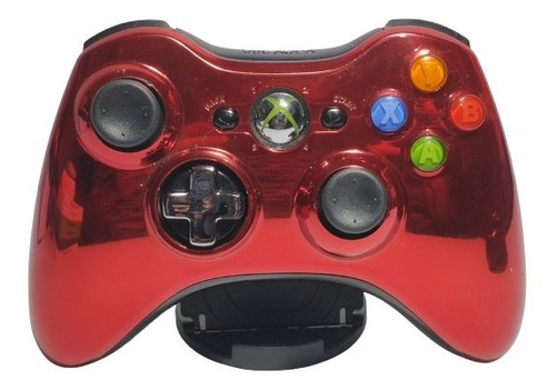 Control Xbox 360 Chrome Series | Rojo Original (Reacondicionado)