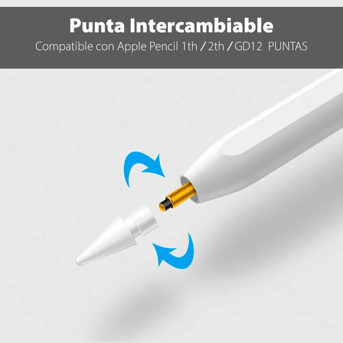 Imagen 6 de 10 de Lapiz Pencil Inalambrico Para iPad Decima Generacion M1 M2
