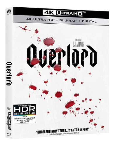 Filme Ultra HD 4K da Operação Overlord + Blu-ray + Dig