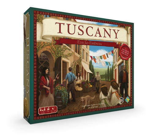 Tuscany Edição Essencial - Grok Jogo Tabuleiro Board Game