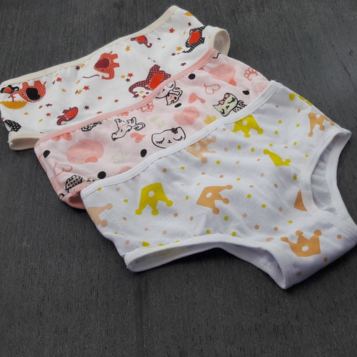 Imagem 4 de 4 de Kit Calcinha Infantil Conforto Com 3 Peças - C1557