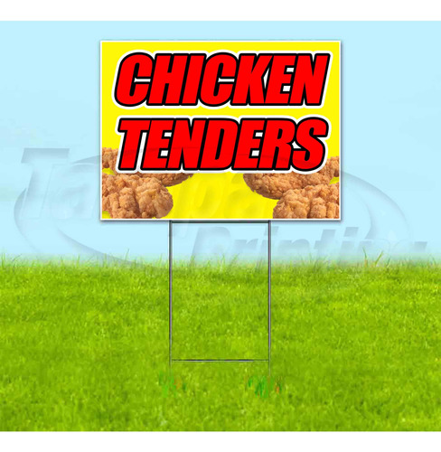 Tira Pollo 18  X 24  Letrero Jardin Descuento Cantidad S