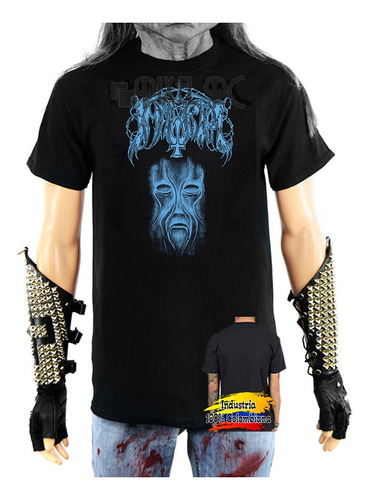 Camiseta Immortal Banda Black Metal Tipo Retro Pixel Rc
