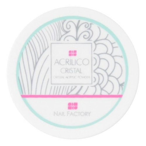 Polvo Acrílico Uñas Cristal 2 Oz / 56 Gr. Nail Factory Color Crystal