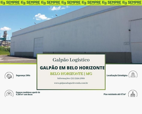 Imagem 1 de 22 de Galpão Para Alugar Em Belo Horizonte/mg - Ga0011